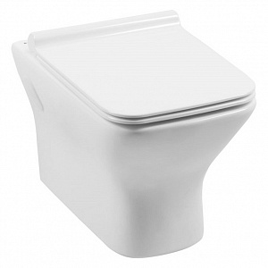 Подвесной унитаз Aquanet Cube-W 37*54,5 безободковый с крышкой-сиденьем микролифт Slim
