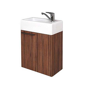 Тумба с раковиной Акватон Эклипс 46 эбони темный подвесная