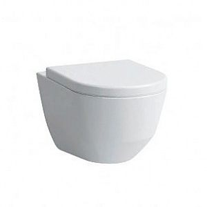 PRO подвесной унитаз Rimless, укороченный 49 см, с глубоким смыванием, цвет белый,покрытие LLC 8209654000001