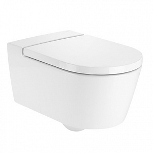 Подвесной унитаз Roca Inspira Round 37*56 безободковый