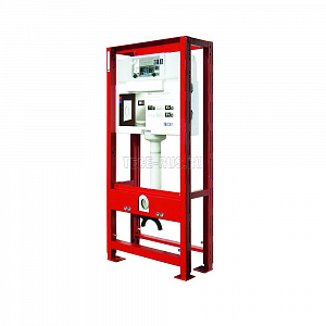 TECE 9500393 TECEPROFIL UNI 2.0 ЗАСТЕННЫЙ ЧЕТЫРЕХОПОРНЫЙ МОДУЛЬ С УНИВЕРСАЛЬНЫМ СМЫВНЫМ БАЧКОМ, ВЫСОТА 1120 ММ