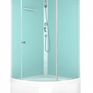 ДУШЕВАЯ КАБИНА DOMANI-SPA SIMPLE 90 HIGH, светлые стенки,матовые двери размер 90*90*215см