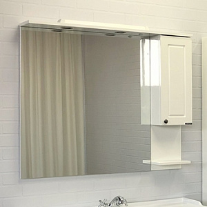 Зеркало-шкаф Comforty Севилья 100 слоновая кость