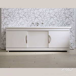 Экран под ванну Monaco Still 180 раздвижной белый