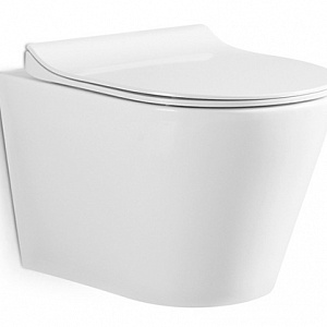 Подвесной унитаз Grossman GR-4477 36*49 безободковый с крышкой-сиденьем микролифт Slim