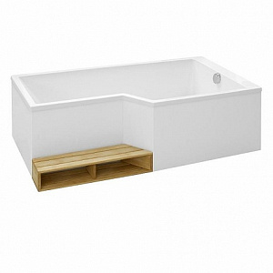 Ванна акриловая 180х90 см Jacob Delafon Bain Douche NEO E6D004R-00, правая
