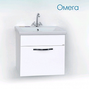 Тумба с раковиной Logro Омега 70 белая