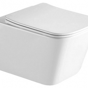 Унитаз Timo SOLI TK-303 подвесной, безободковый с крышкой-сиденьем микролифт