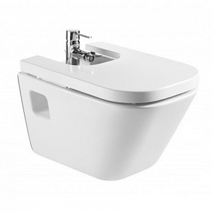 Подвесное биде Roca Gap 35*54 с крышкой микролифт