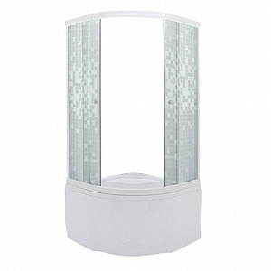 Душевое ограждение Тритон Стандарт Б1  Высокий поддон мозайка