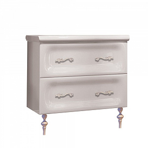 Тумба с раковиной MarkaOne Cheri 80Н с 2-мя ящиками, white