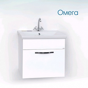 Тумба с раковиной Logro Омега 80 белая