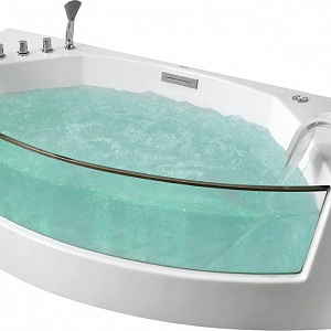 Аэромассажная ванна Gemy G9079 200*105 со стеклянной стенкой