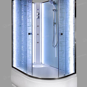 Душевая кабина Deto ЕМ4511 N 110*80*208 L с подсветкой и гидромассажем без крыши