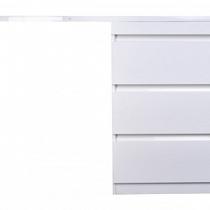 Тумба с раковиной Style Line Даллас 120 R (3 ящ.) Люкс Plus белая