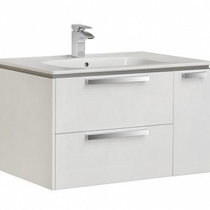 Тумба с раковиной Roca Lago 80 белый глянец