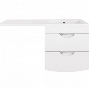 Тумба с раковиной Style Line Жасмин-2 120 R Люкс Plus белая