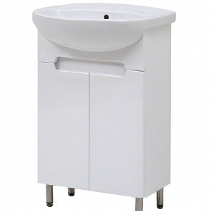 Тумба с раковиной Cerutti Spa Ломбардия 55 белый глянец