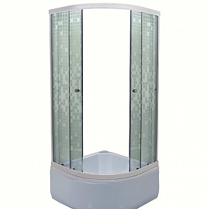 Душевое ограждение Тритон Стандарт В1  средний поддон 100 мозайка