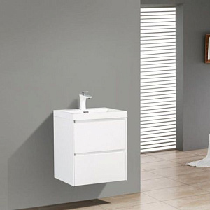 Тумба с раковиной BelBagno Stile Moderno Pietra Mini 50 Bianco Lucido