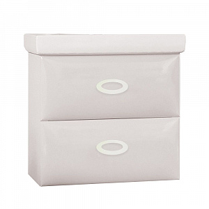 Тумба с раковиной MarkaOne Arrondi 70П с 2-мя ящиками, white