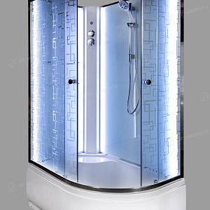 Душевая кабина Deto ЕМ4512 N 120*80*208 L с подсветкой без крыши