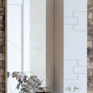 Зеркало-шкаф Koral Мелодия 60C с подсветкой, белое