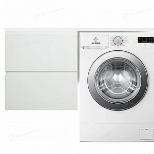 Тумба с раковиной Эстет Dallas Luxe 110 белая/на выбор L под стиральную машину 2 ящика подвесная