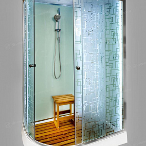 Душевая кабина Deto ЕМ1511 110*80*220 R с подсветкой и гидромассажем