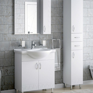 Тумба с раковиной Koral Олимп 75 белая