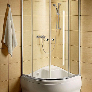 Душевой уголок Radaway Classic A800 графитовое стекло, профиль хром 80*80*170 без поддона