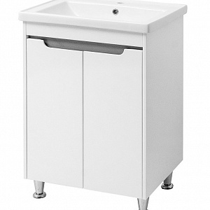 Тумба с раковиной Cerutti Spa Эмилия 60 белая/серая