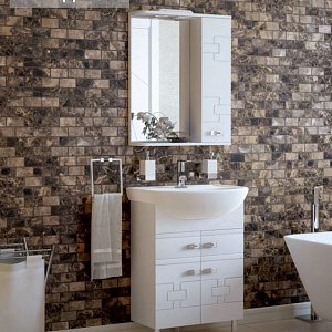 Тумба с раковиной Koral Мелодия 60 Z2 белая