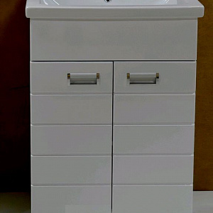 Тумба с раковиной Logro Ника 60 белая