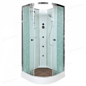 Душевая кабина Deto ЕМ1590 N 90*90*208 с гидромассажем без крыши