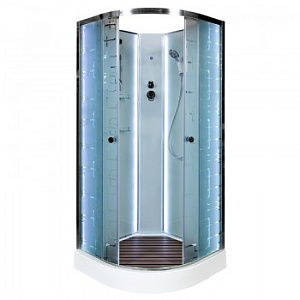 Душевая кабина Deto ЕМ1580 N LED 80*80*208 без крыши