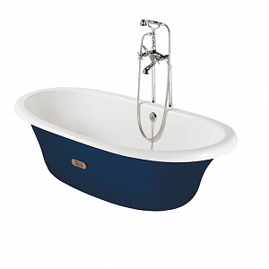 Ванна чугунная Roca Newcast 170*85*37 внешнее покрытие синее