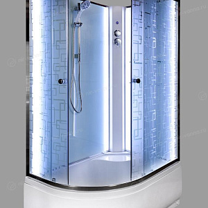 Душевая кабина Deto ЕМ4512 N 120*80*208 R с подсветкой без крыши