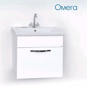 Тумба с раковиной Logro Омега 60 белая