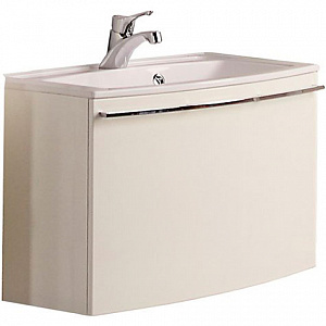 Тумба с раковиной Акватон Севилья 80 белый жемчуг, раковина Милан