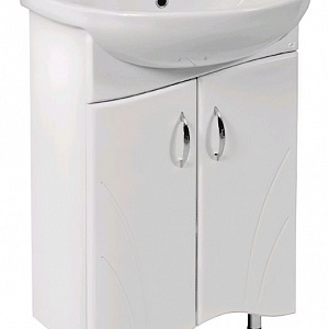 Тумба с раковиной Logro Волна 55 беля