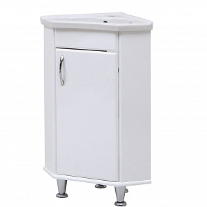 Тумба с раковиной Cerutti Spa Венеция 40 угловая, белый глянец R