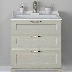 Тумба с раковиной Акватон Леон 65 Н дуб бежевый