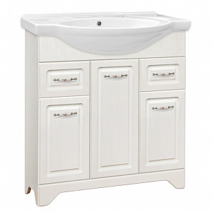 Тумба с раковиной Style Line Олеандр-2 75 Люкс рельеф пастель