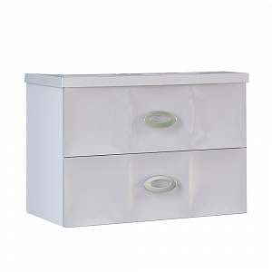 Тумба с раковиной MarkaOne Bonne 75П с 2-мя ящиками, white