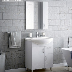 Тумба с раковиной Koral Олимп 65 белая