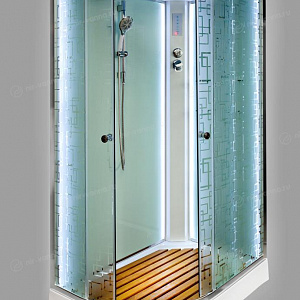 Душевая кабина Deto ЕМ1511 110*80*220 R с подсветкой