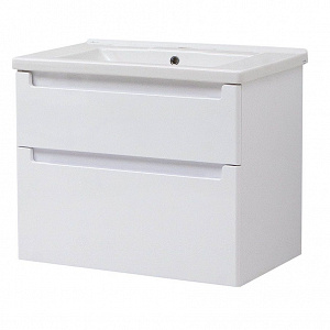 Тумба с раковиной Cerutti Spa Пьемонт 70 подвесная, белый глянец