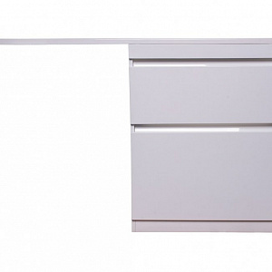 Тумба с раковиной Style Line Даллас 130 R Люкс Plus белая